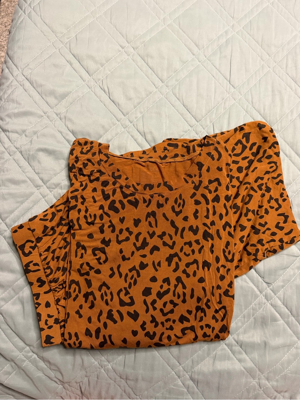 Kyte Baby Women’s Leopard Print Long Sleeve Pajama Set XL